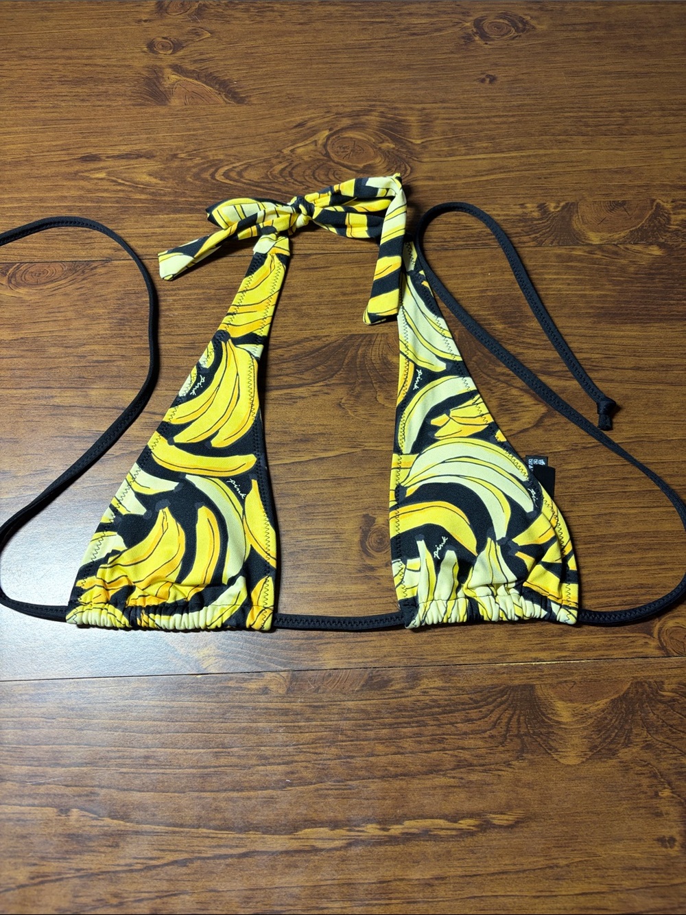 Victoria's Secret PINK Yellow and Black Bikini Top